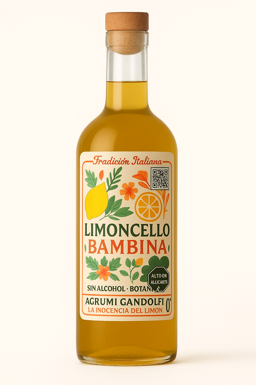 BAMBINA – Limoncello Botánico sin Alcohol (0°)